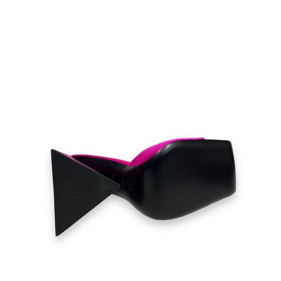 THE ATTICO Fuchsia Satin DEVON 115mm Mules Pumps Sandals Size EU 36 US 6 - Picture 6 of 8